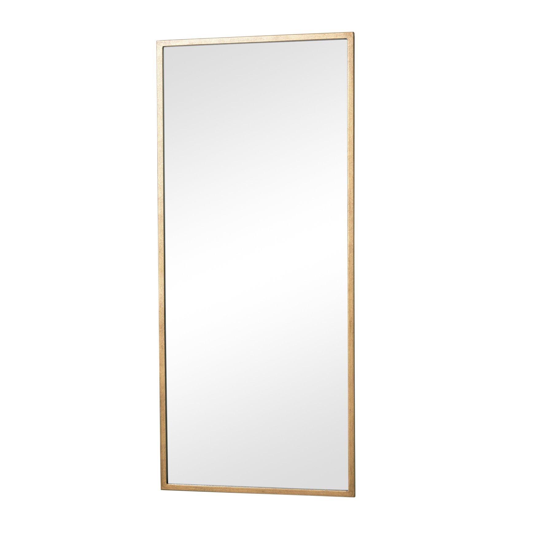Large Gold Rectangle Mirror 60cm X 140cm